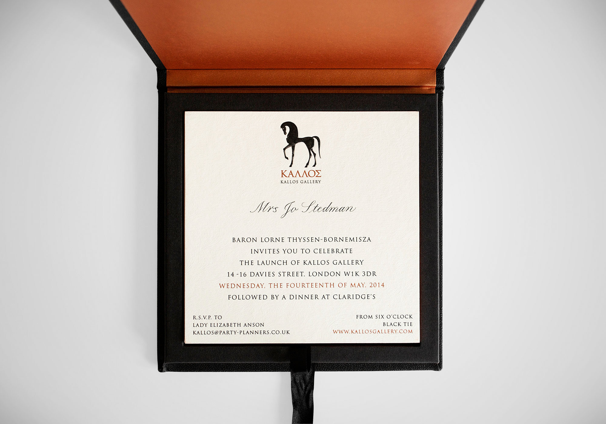 Custom invitation design • Boutique Design Agency • SO