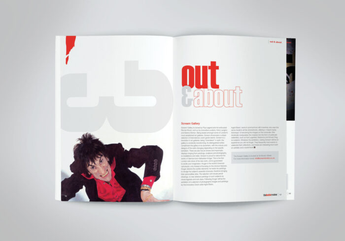 Luxury lifestyle magazine design for The London Review