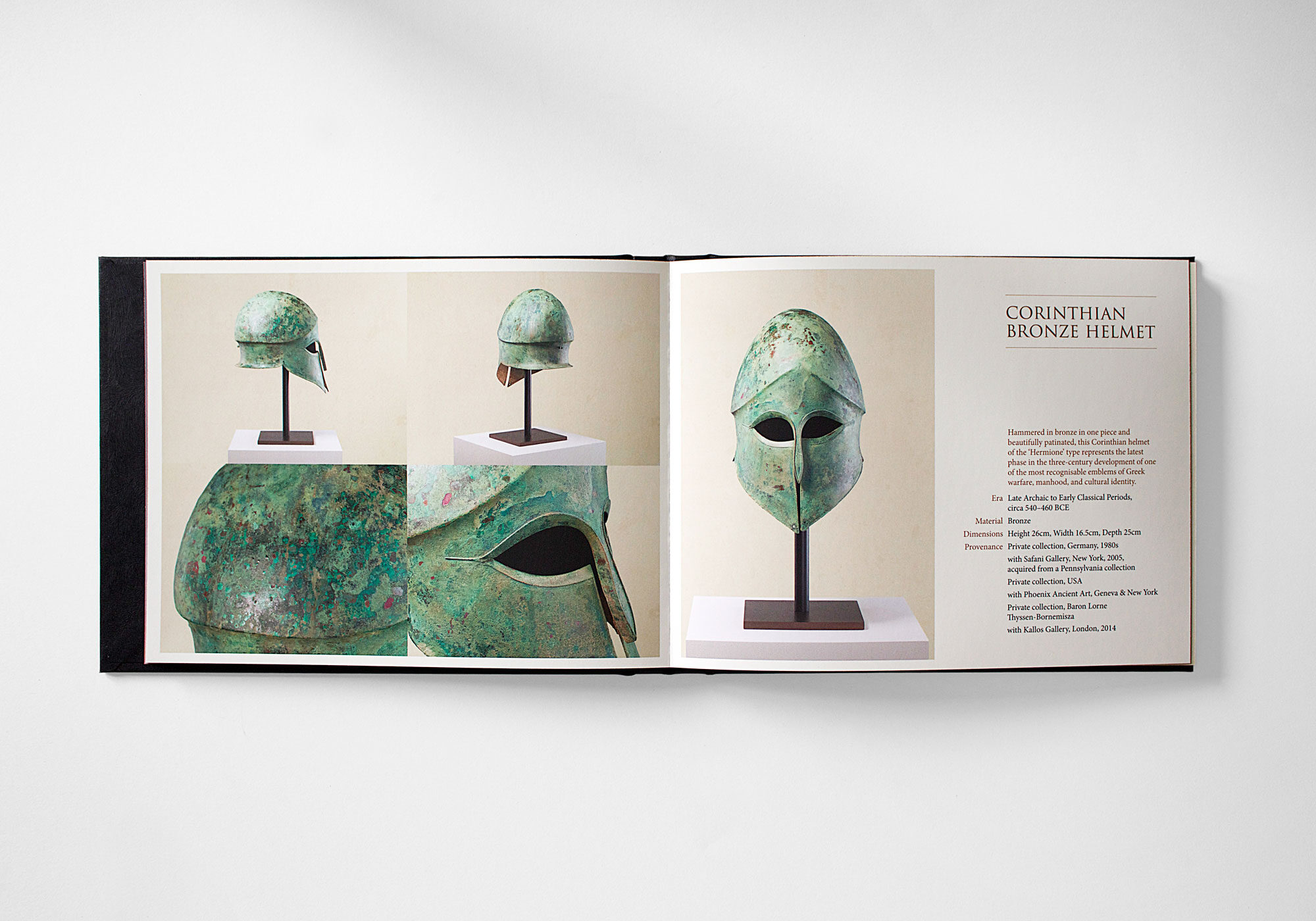 Creative catalogue design for luxury antiquities gallery in Mayfair, London