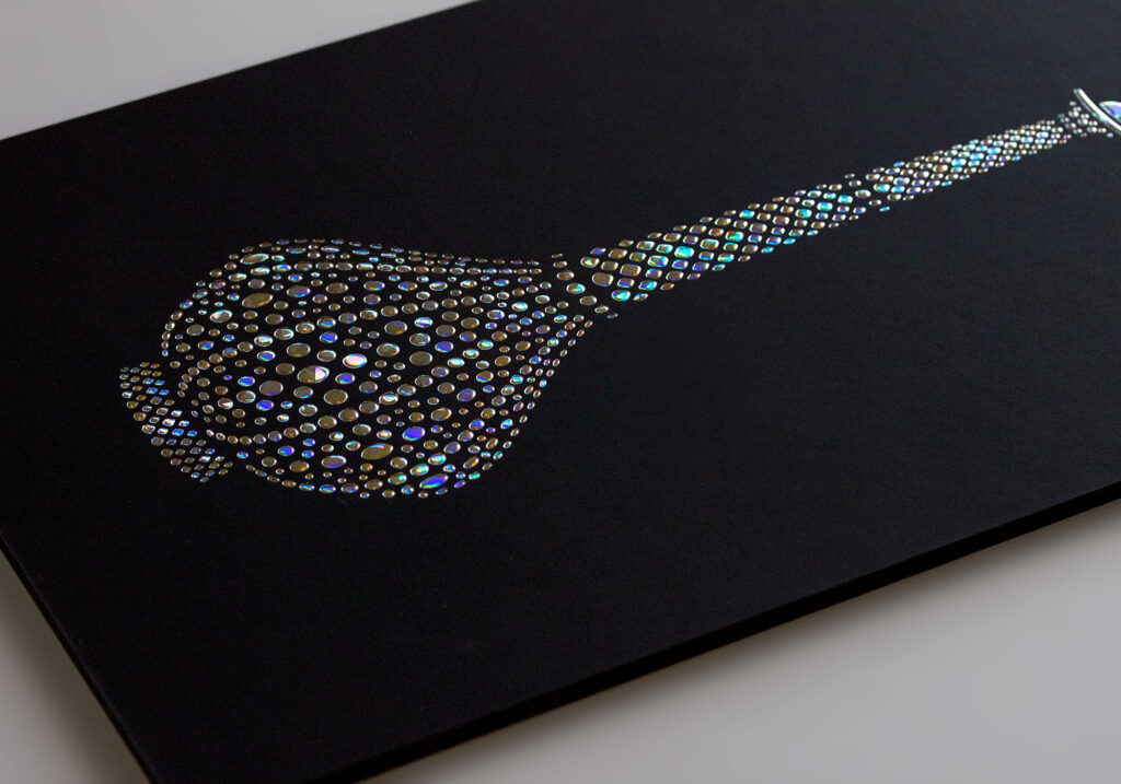 luxury invitation foiled print design