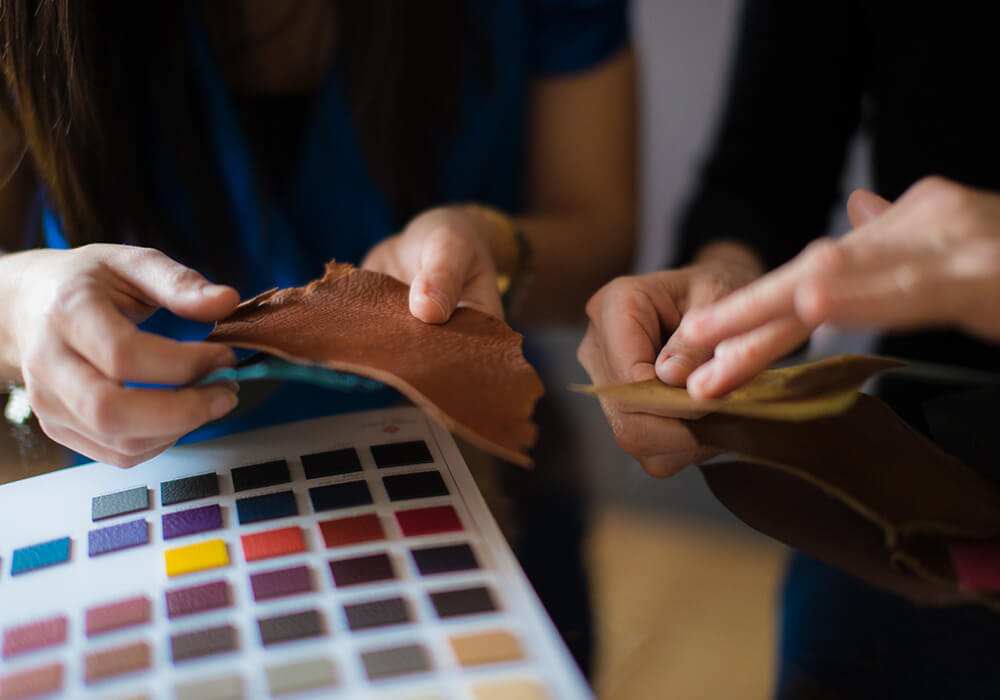 Luxurious materials used for creative design and packaging