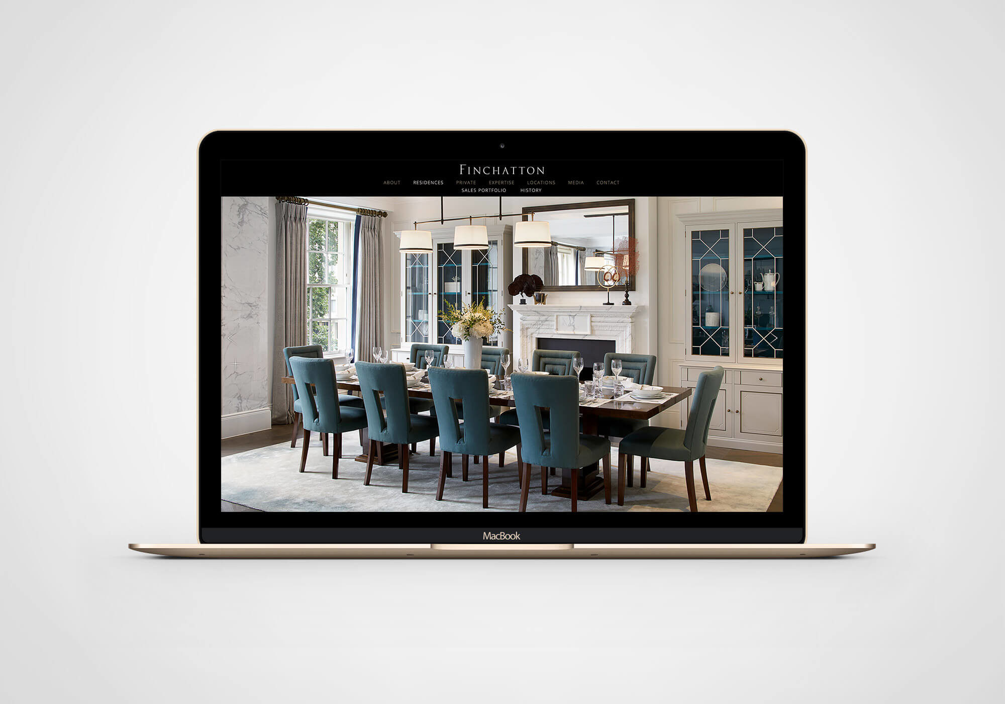 Bespoke web design for Finchatton