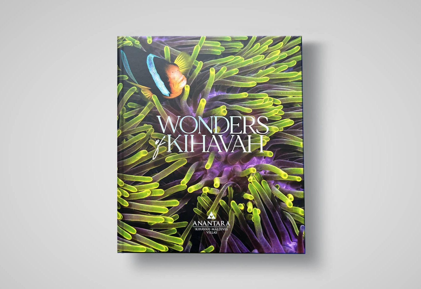 Coffee table book for luxury hotel resort Anantara Kihavah
